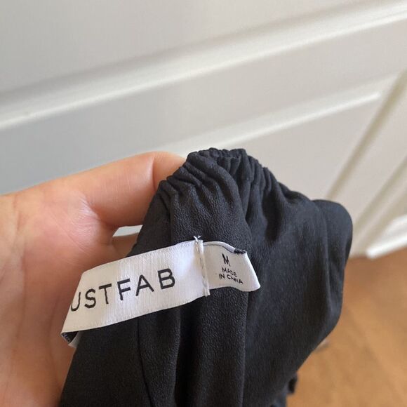 JustFab Women's Empire Maxi Dress in Black Size M NWT - Picture 5 of 6